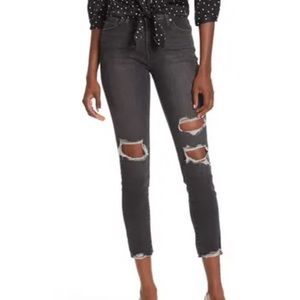 Levi’s 721 distressed HiWaisted Ankle Skinny Jeans